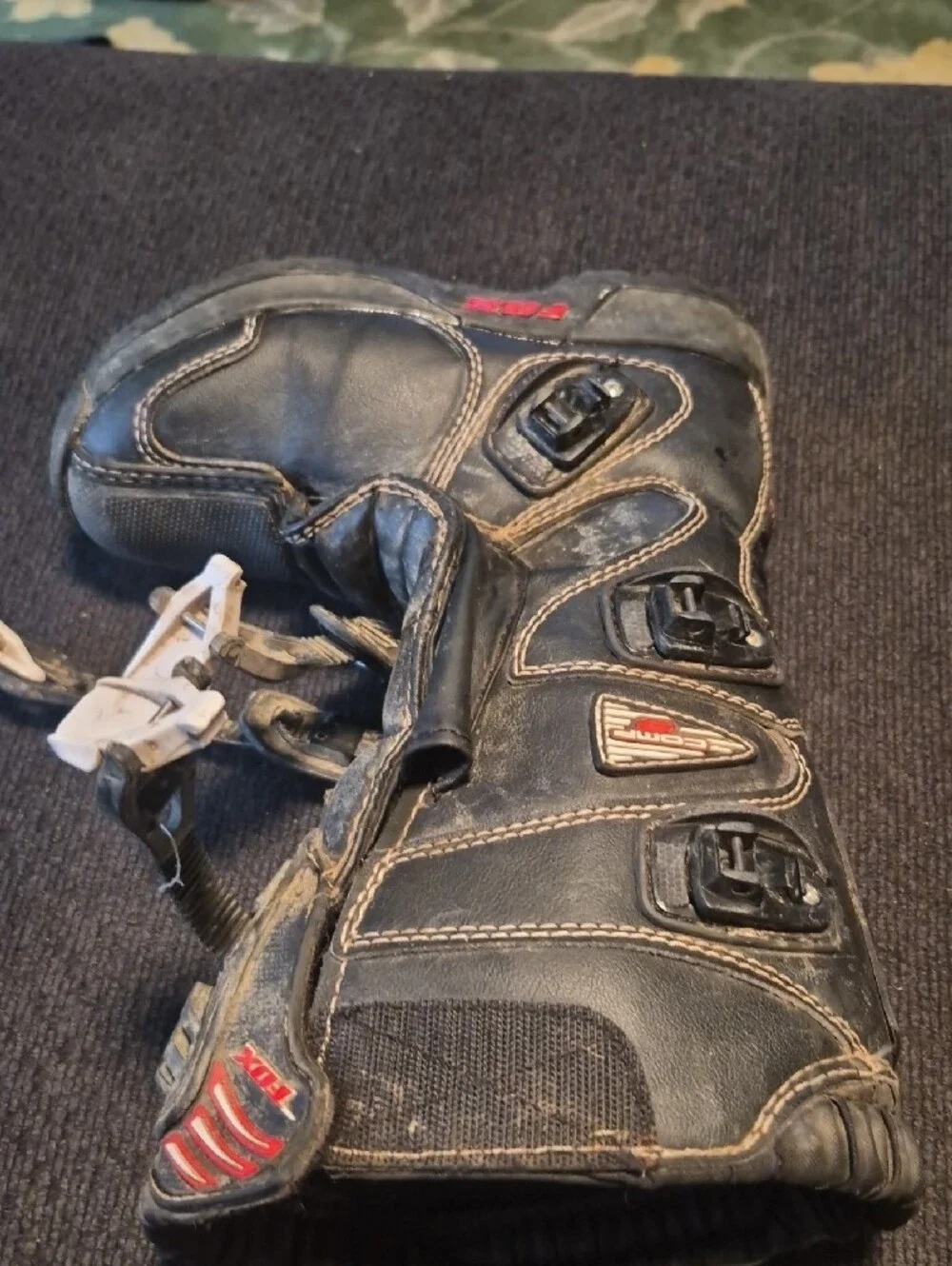 Fox Black and Red Men’s Off-Road MX Boots